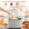 2LB Bread Maker, 19-in-1 Automatic Bread Machine Stainless Steel with Ceramic Pan, 15H Timer & 1H Keep Warm 5