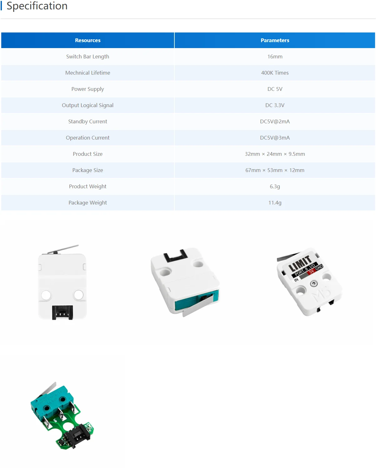 Official Limit Switch Unit