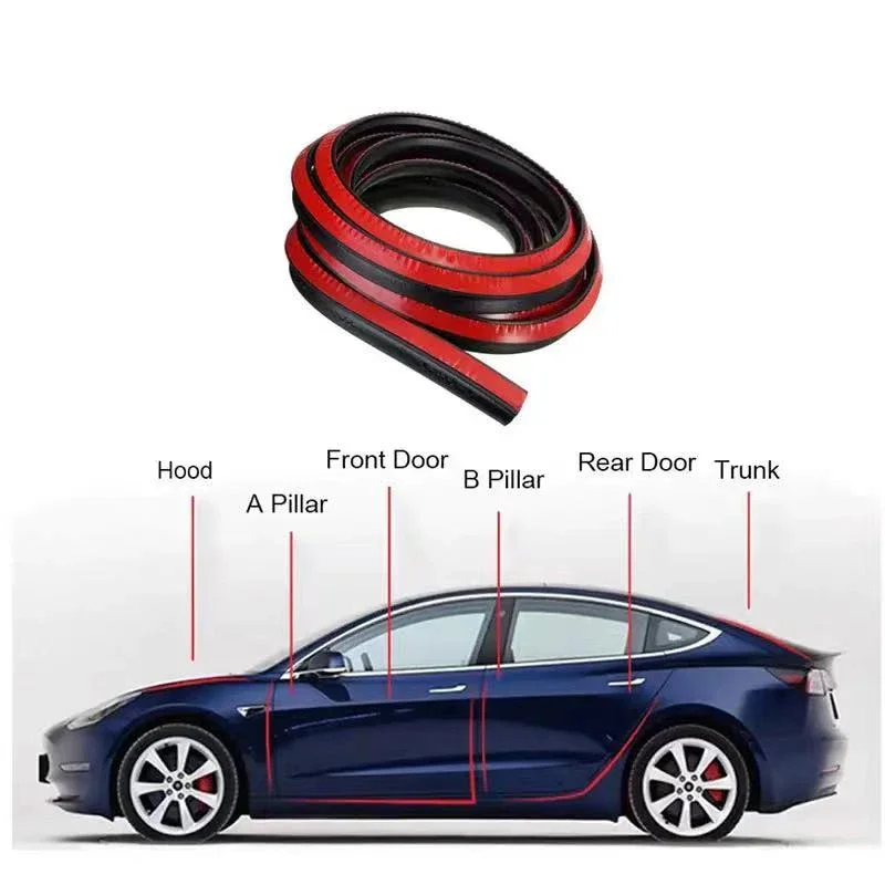 For Volkswagen VW ID.3 ID.4 ID.4 CROZZ ID.6 ID.6 CROZZ A set of car sealing strips door soundproofing strips door window sealing strip