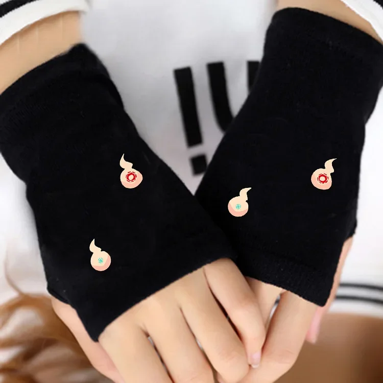 

Toilet Bound Jibaku Shounen Hanako Kun Knitting Gloves Cotton Warm Half Finger Wrist Mittens Fashion Cosplay Accessory Winter