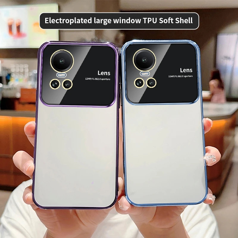 Custodia Trasparente Per Placca Di Lusso Per Oppo F17 Pro F19 F19 Pro Reno 5 Reno 7 Reno 10 Copertura Antiurto Per Paraurti