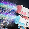 Bring 2 bottles of 50ml bubble water 2pcs 40 hole bubble guns toy handheld bubble wedding outdoor toy boys and girls toy gift 2