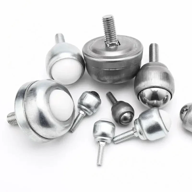 1-10pcs 막대가있는 볼 전송 범용 볼 전송 캐스터 CY-12D CY-19D CY-25D CY-25F CY-40F 나일론/탄소강/SUS 304