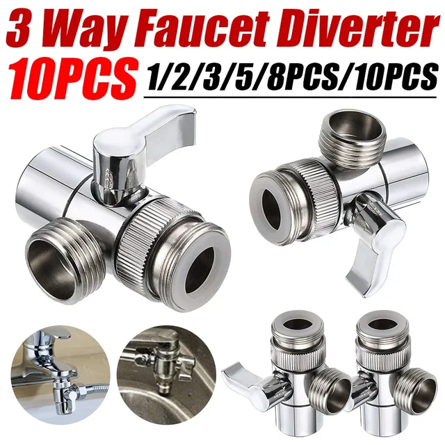 อะแดปเตอร์ขั้วต่อขั้วแยกก๊อกน้ำ3ทาง, อะแดปเตอร์ก๊อกน้ำสวิตช์กันน้ำกันรั่วสำหรับห้องน้ำ 1