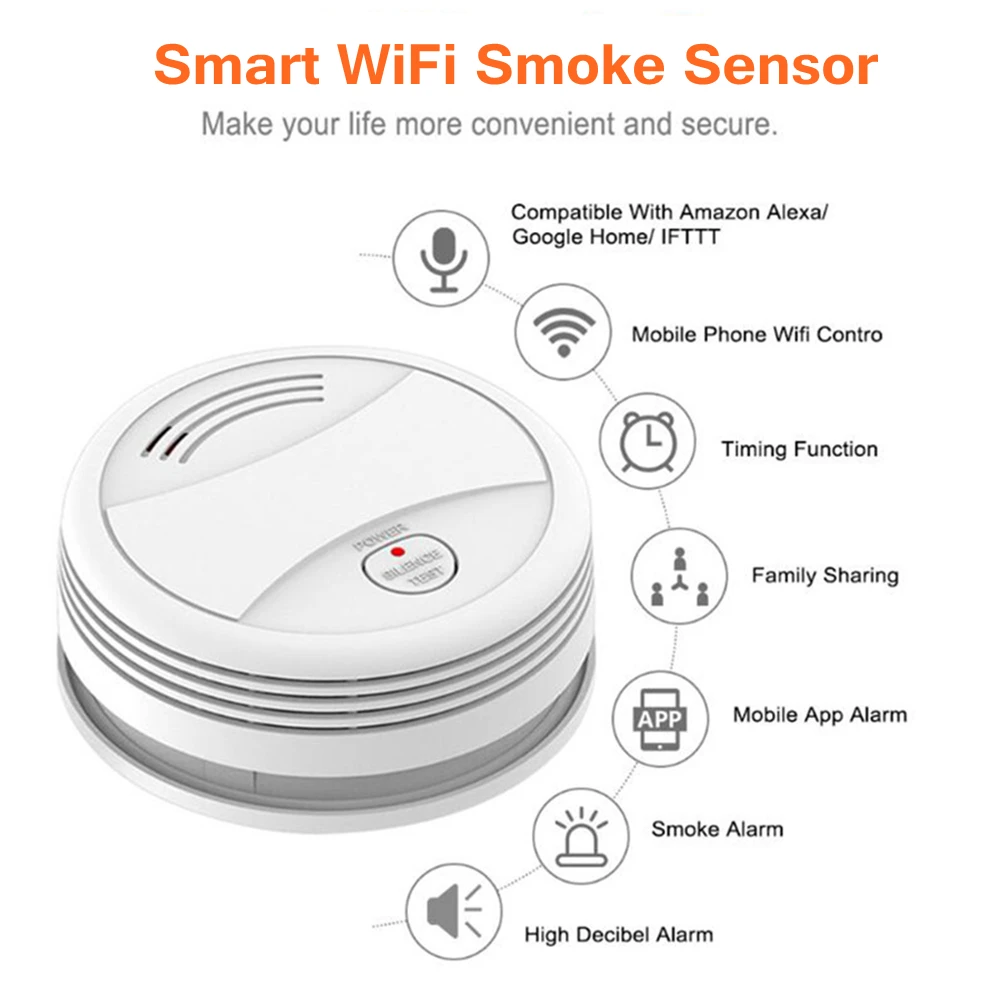 Рисунок 2 - Смарт-детектор дыма с Wi-Fi и голосовым