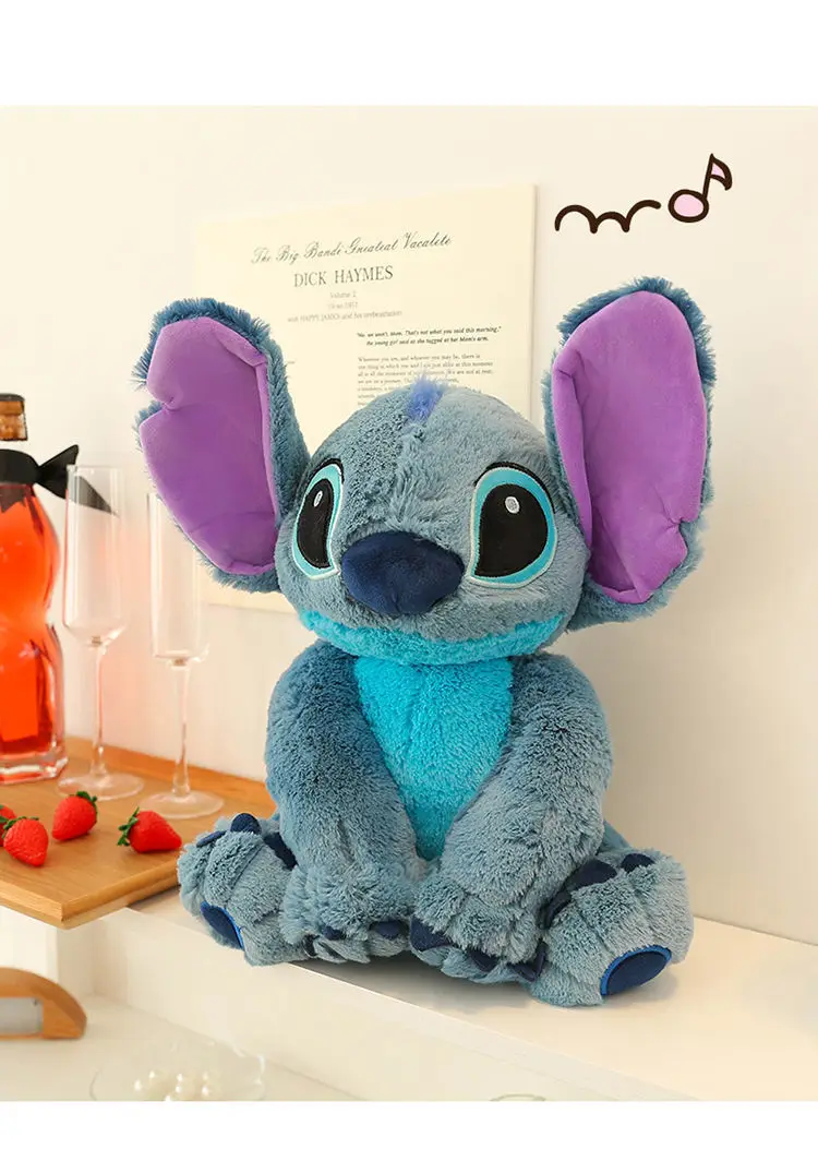 thumbnail image 1 of Muñeco de peluche de Disney Stitch Lilo & Stitch de 30 cm a 80 cm, pareja de animales de dibujos animados, almohada para dormir, juguete de material suave para regalo, 1 of 5