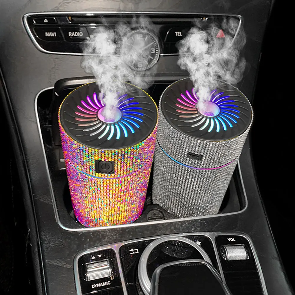 

Portable Diamond Humidifier Wireless Car Air Freshener Mist Maker Fogger with Light Home Aroma Diffuser Dropship Car Accessories