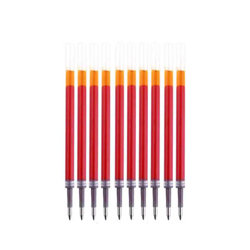 50Pcs/set 11cm Press Type Gel Pen Refill 0.45mm Thick Diameter Red Blue Black Refill 0.5mm Tip Student Writing Stationery K35 4