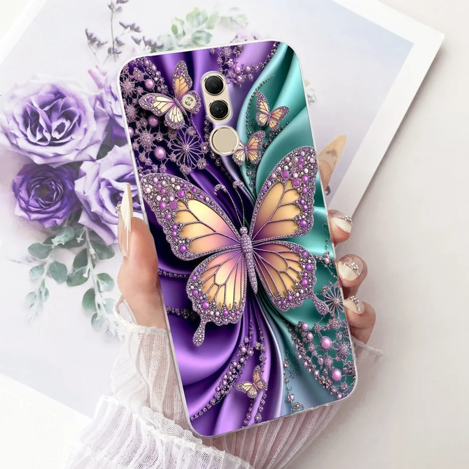 Luxury Floral Butterfly Design Soft Slim Phone Case Cover