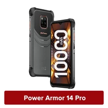 Ulefone Power Armor 14 Pro Rugged Phone IP68 Waterproof 6.52 Inch Android 12 Smartphone 6GB 128GB Helio G85 MobilePhone 10000mAh 