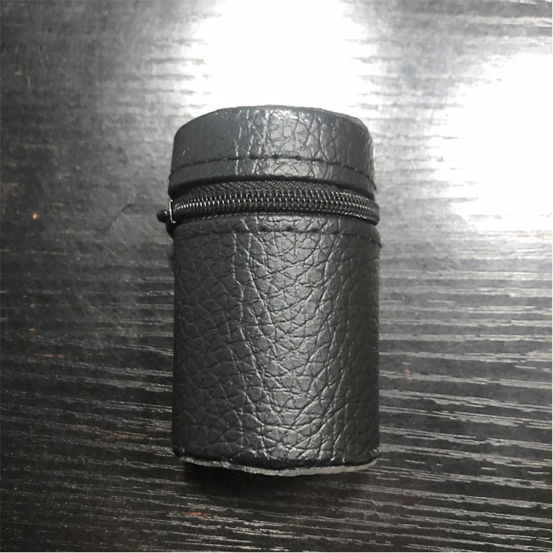 Drinking Vessels 4pcs/set 30ml Mini Stainless Steel Cups with Leather Cover Bag