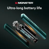 New Monster SG08 Wireless Bluetooth 5.4 Neckband Earphones Ultra-Long Battery Life Gaming Earbuds HD Call Sport Headset With Mic - Image 4