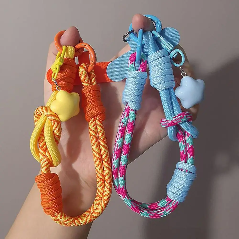 Enhanced Universal Adjustable Phone Lanyard - Stylish 2-in-1 Woven Wrist and Thumb Strap