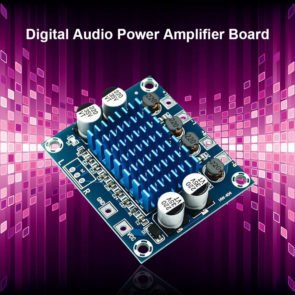 Audio Amplifier Board Powerful Amplifier Module 30W+30W Dual Channel Digital Stereo Audio Power Amplifier Board DC 8-26V 3A 20-1PCS