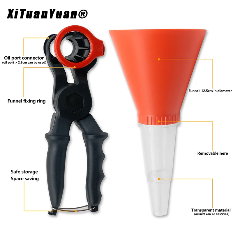 Imbuto Olio Motore Universale - Con Camera Trasparente Anti Versamento - Foto 8