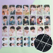 

KPOP Bangtan Boys laser print 17 years love yourself to tear album photo card LOMO card Cosplay gift JIMIN SUGA JIN Collection