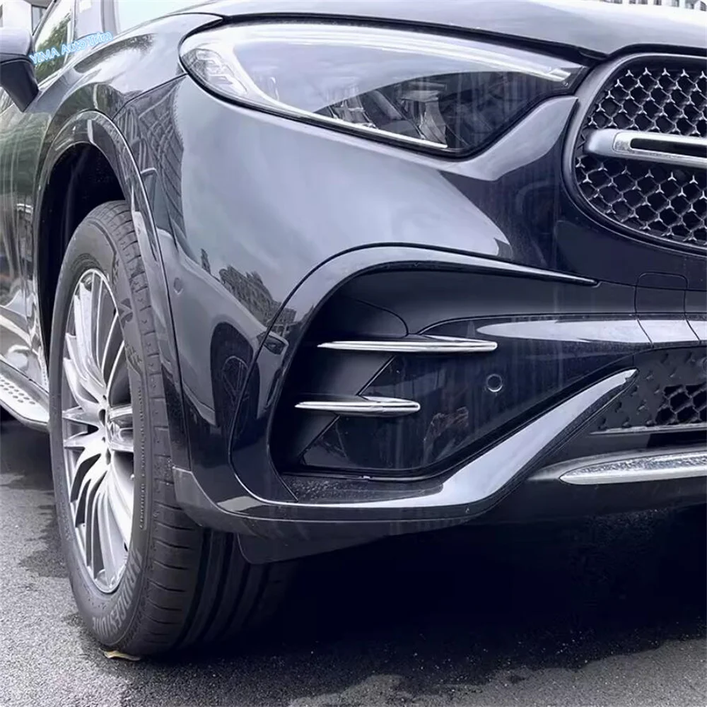Front Fog Lamp Eyebrow Protection Cover Trim Fit For Mercedes Benz GLC  Class X254 GLC260 GLC300 2023 2024 Exterior Accessories