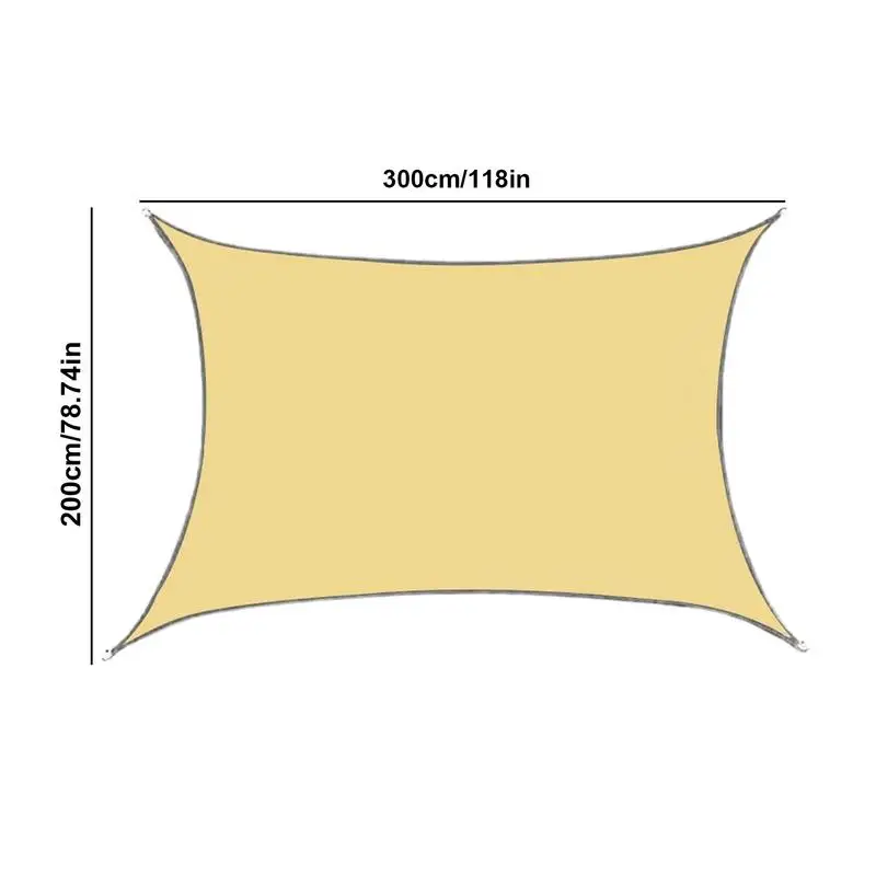 Outdoor Shade Canopy 2x3m UV Block For Yards Camping