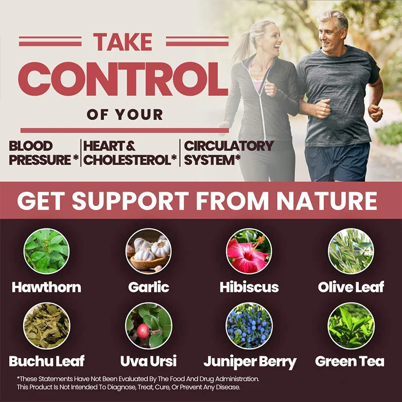 Natural Blood Pressure Support and Circulation Supplement