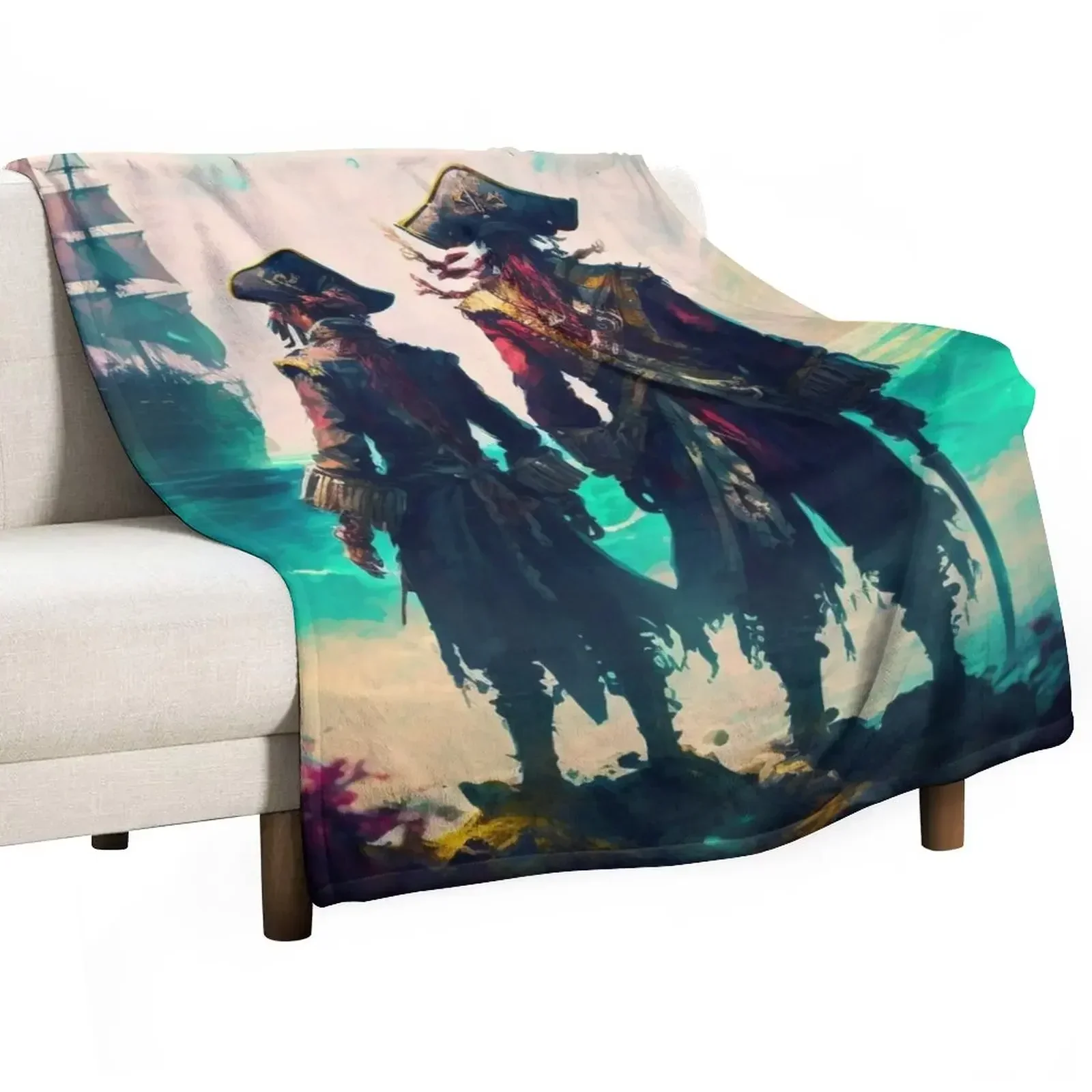 

Lost at Sea are We Throw Blanket halloween Bed covers Thins Polar Blankets