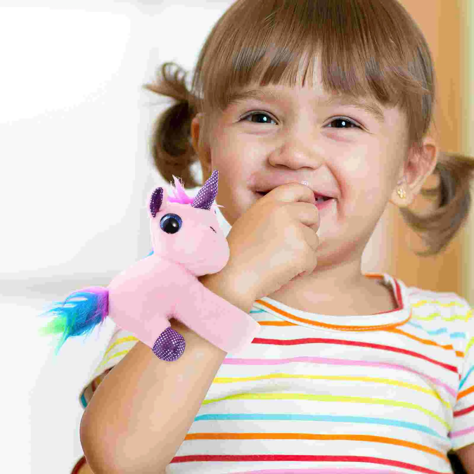 

Unicorn Slap Bracelet Stuffed Animal Huggables Plush Animals Slap Band Wrist Huggers Birthday Party