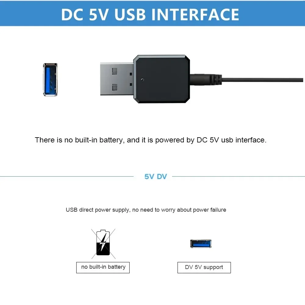 Bluetooth-compatible 5.1 Receiver Adapter Music Speakers Hands-free Calling AUX USB Stereo Car Audio Wireless Adapter