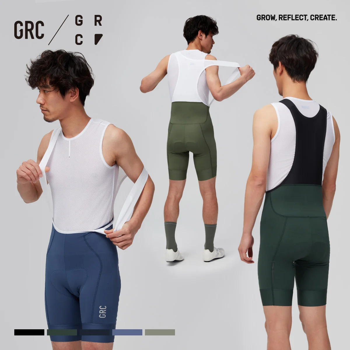 GRC Cycling Apparel Men's Tech Bib Shorts