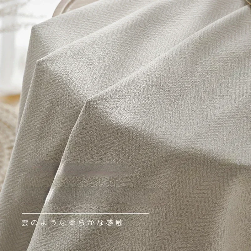 Blackout Curtains Window Curtains Decor Curtains Cotton and Linen Curtains 2025 new thickened French light luxury cream curtain cloth solid color bedroom living room full blackout sunscreen cotton linen