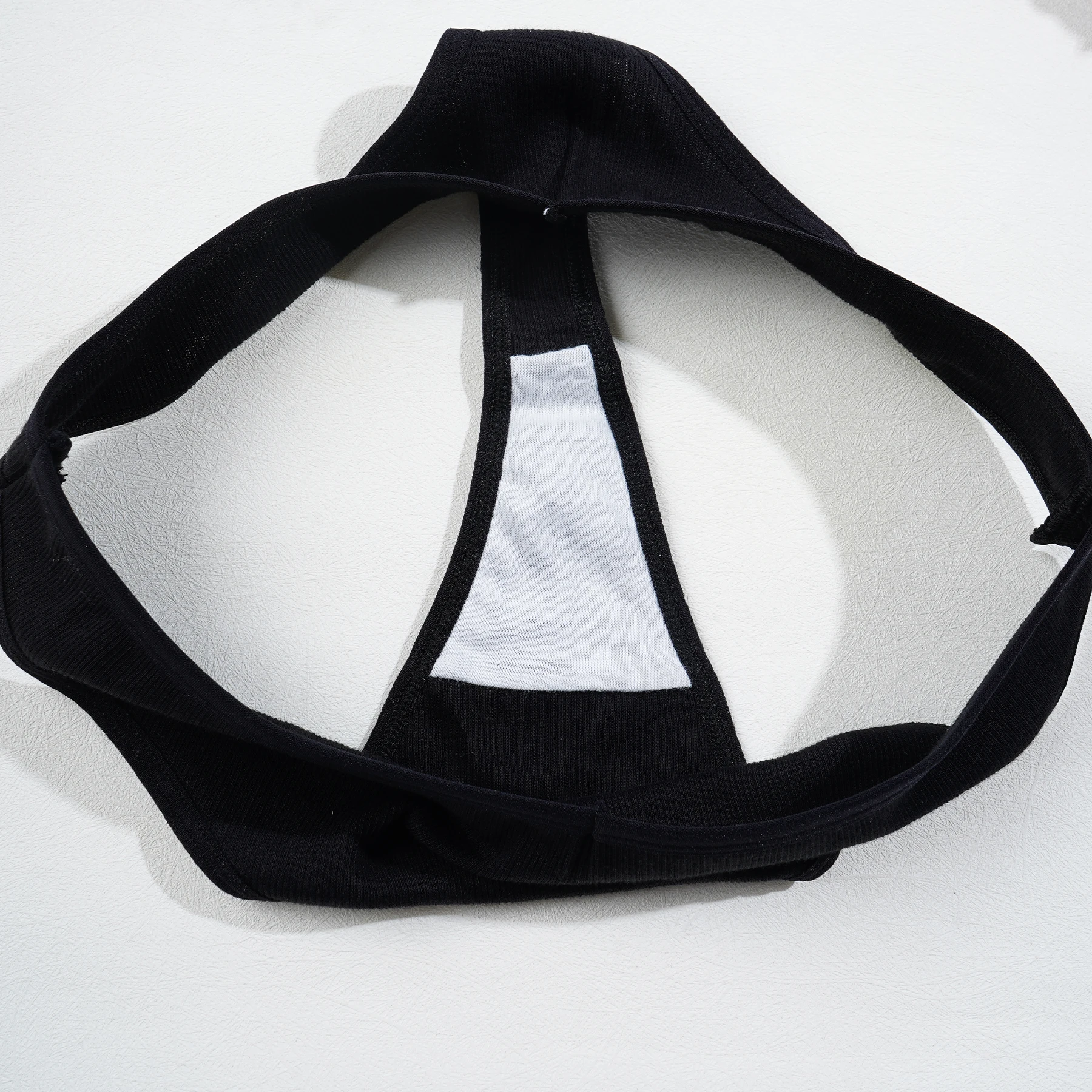 Black Cotton Panties - Women's Low Waist Sexy G-String Breathable Briefs