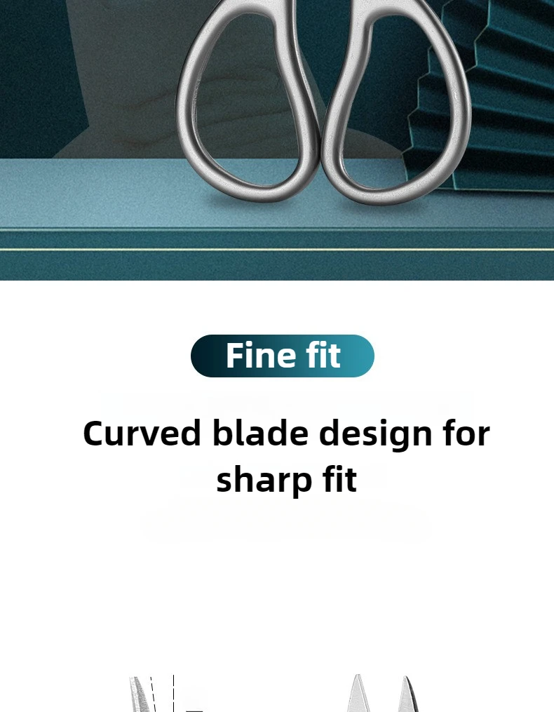 Cuticle Scissors Stainless Steel Sharp Blade Durable Rust Free Nail Care Tool