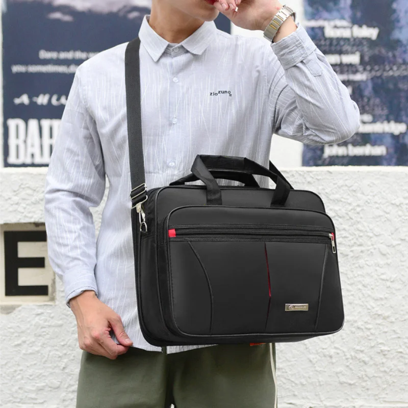 High-capacity Briefcase Business Document Information Storage Bags Weekend Travel Laptop Protection Organize Handbag Accessories 4