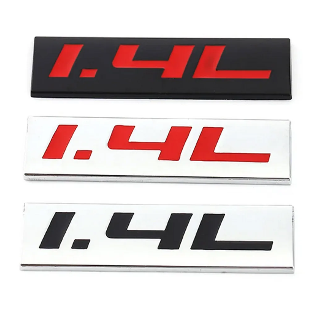 Per Bmw Audi Benz 1.4L Logo Adesivi Laterali Parafango Auto Adesivi Paraurti Posteriore Emblema Decorazione Posteriore Auto