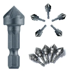 Perceuse à fraise à 90 degrés, mèche de chanfrein 1/4 & quot, menuiserie à tige hexagonale, coupe biseautée pour le travail du bois, 1 pièce 