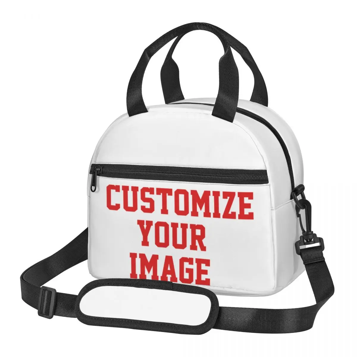 Your Image Large Thermal Insulated Lunch Bags With Adjustable Shoulder Strap Portable Bento Box Cooler Thermal Lunch Box