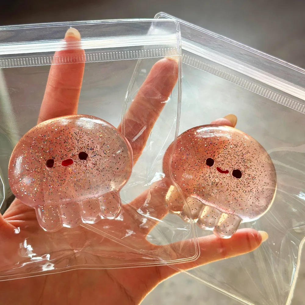 Jellyfish Squishy Stress Relief Sensory Toy - Soft Slow Rising Kawaii Party Favor & Gift