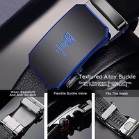 3.5CM Wide Famous Brand Belt Men Top Quality Genuine Luxury Leather Belts for Men,Strap Male Metal Automatic Buckle 1