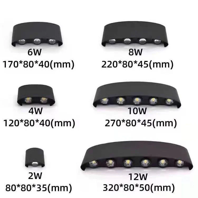 IP65 LED Wall Lamp Outdoor Waterproof Garden Lighting Aluminum AC86-265 Indoor Bedroom Living Room Stairs aisle Wall Light