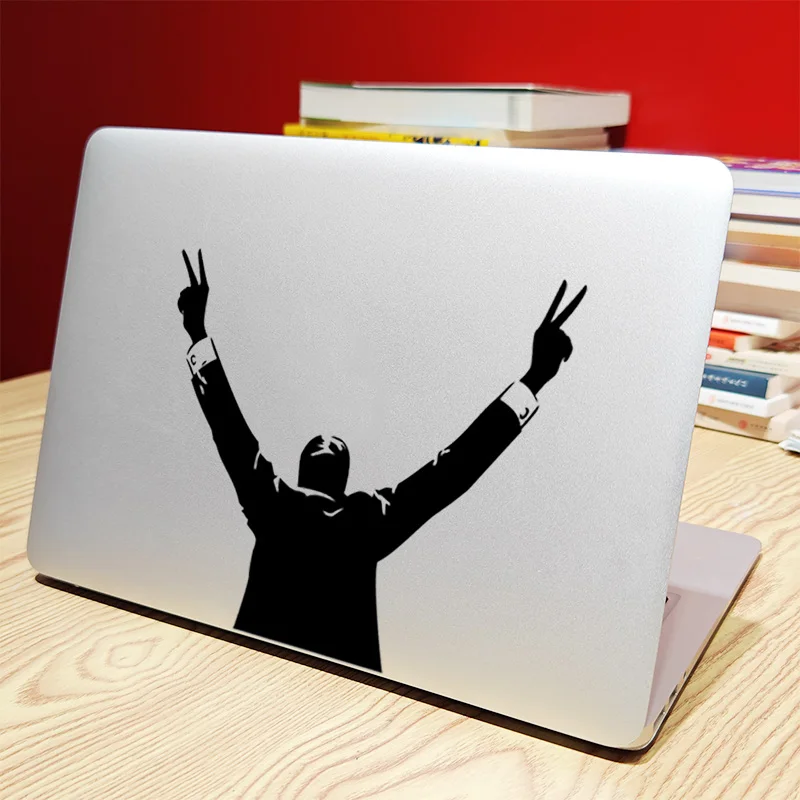 President Victory Gesture Vinyl Decorationlaptop Sticker Per Macbook Pro 14 16 Air M2 Retina 13 15 Pollici Mac Skin Notebook Decal