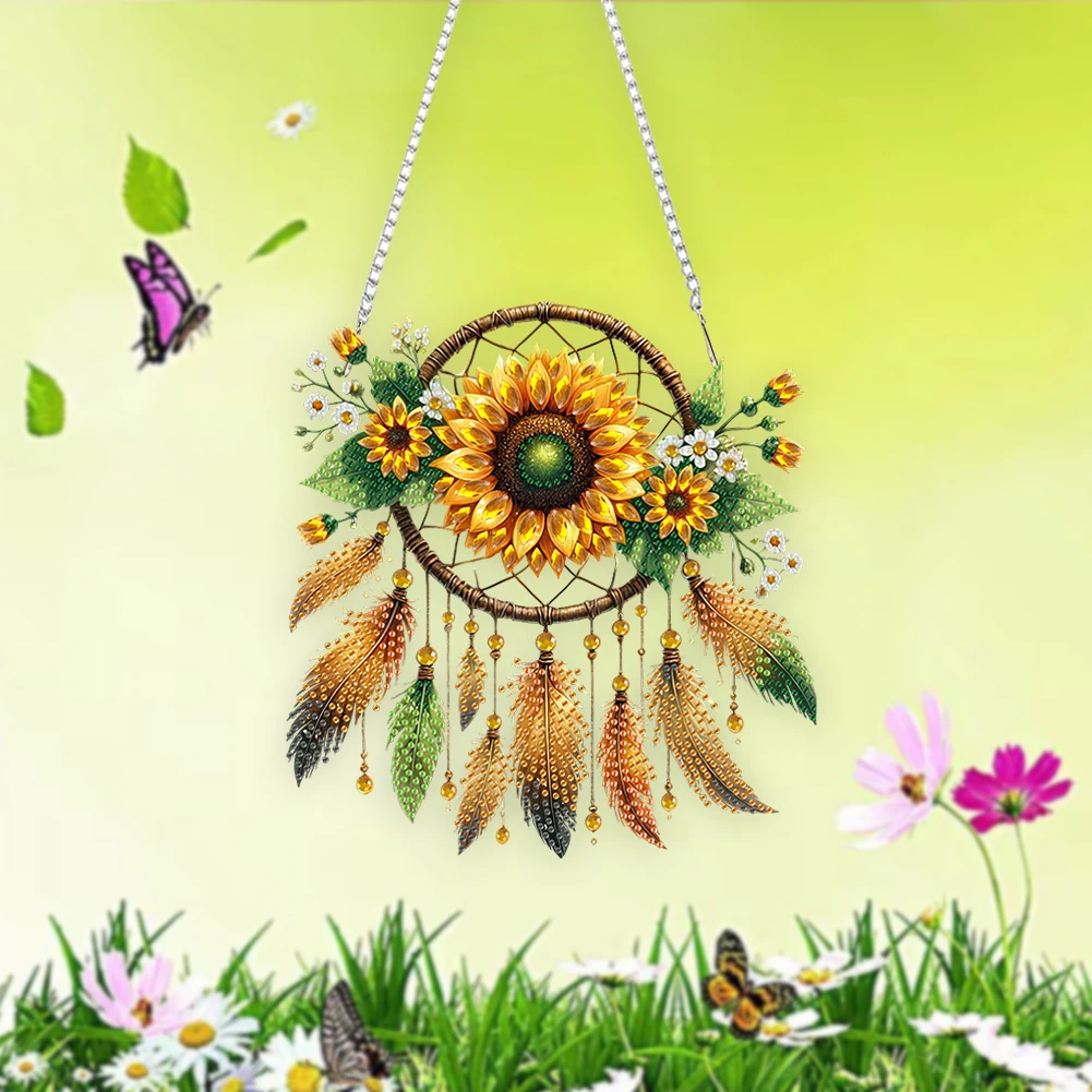 Acrylic Special Shape Pentacle Garland DIY Diamond Art Pendant Kit Diamond Painting Ornaments Diamond Painting Hanging Pendant