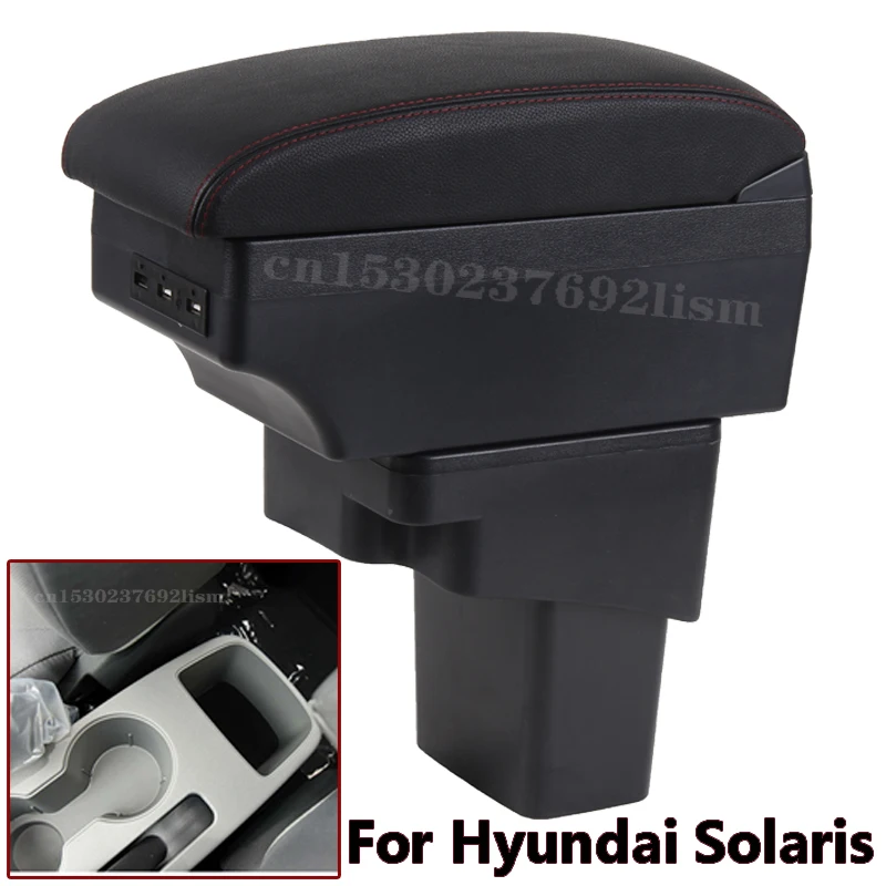 

For Hyundai SOLARIS Armrest box For Hyundai accent/solaris 2013 2014 2015 2016 Storage box Car Accessories Interior Part details