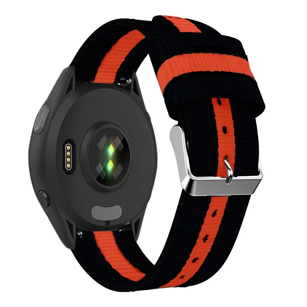 Fashionable Canvas Nylon Loop Strap – 22/20mm Adjustable Comfortable Band
