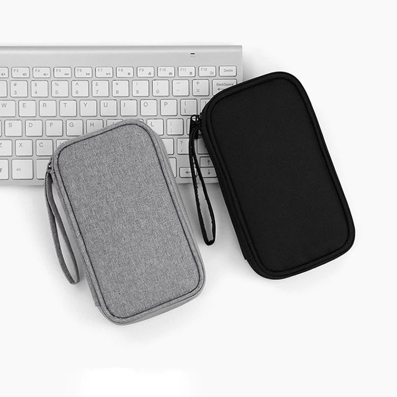 Custodia Da Viaggio Organizer Per Accessori Elettronici – Impermeabile, Per Hard Disk, Power Bank, Cavi E Auricolari, Nero