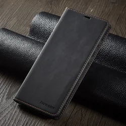 Leather Flip Cover Case - Sleek Protection - S20 (Black)