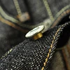 Saucezhan EX316-BO-mountain Jeans for Men Furinkazan Selvedge Raw Denim Jeans STRAIGHT Fit 16.8 OZ Silver-plated Buttons 4