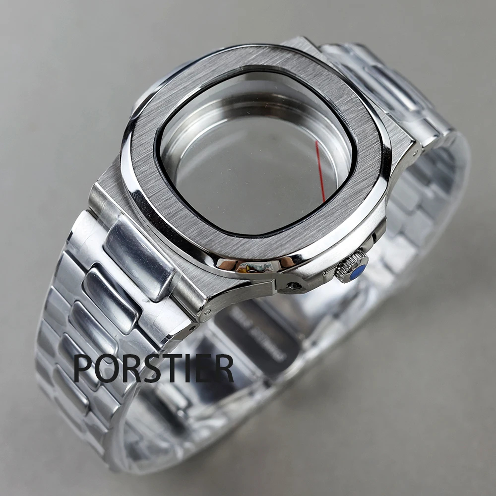 Orologio Meccanico Nautilus 40mm Per Uomo – Cassa In Acciaio Inossidabile, Movimento NH35, Quadrante Verde Luminoso, Impermeabile, Senza Logo