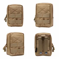 Tactical 600D Outdoor Waist Bag Molle Pouch Tool Zipper Waist Pack Hungitng Accessory Belt Pouch 2