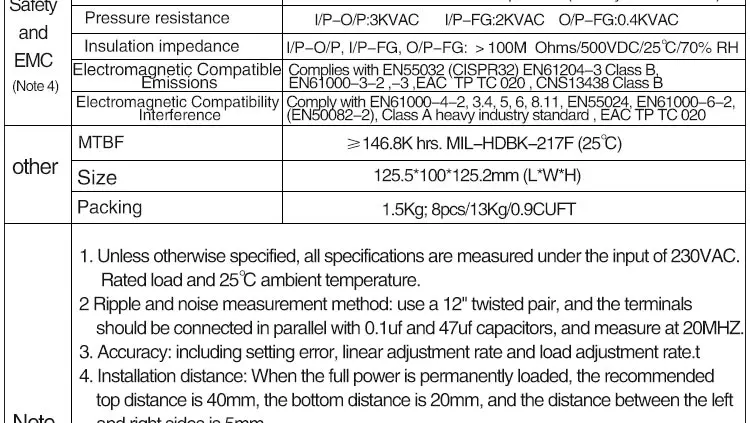Description Picture 5 of item480W DC 12V 24V 36V 48V Output Voltage 10A 13.3A 20A 40A DRP-480 Rail Type Switching Power Supply Transformer