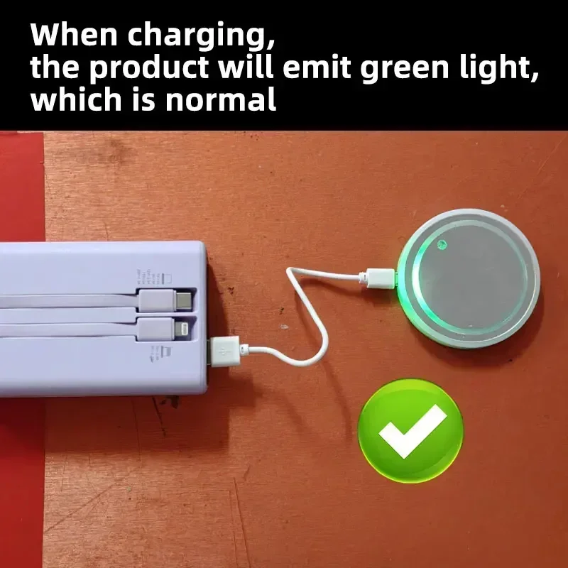 1/2pcs LED Car Cup Holder Lights, 3 Modes 7 Colors Charging Coaster Cup Pad, LED Interior Atmosphere Car Lamp Decoration In