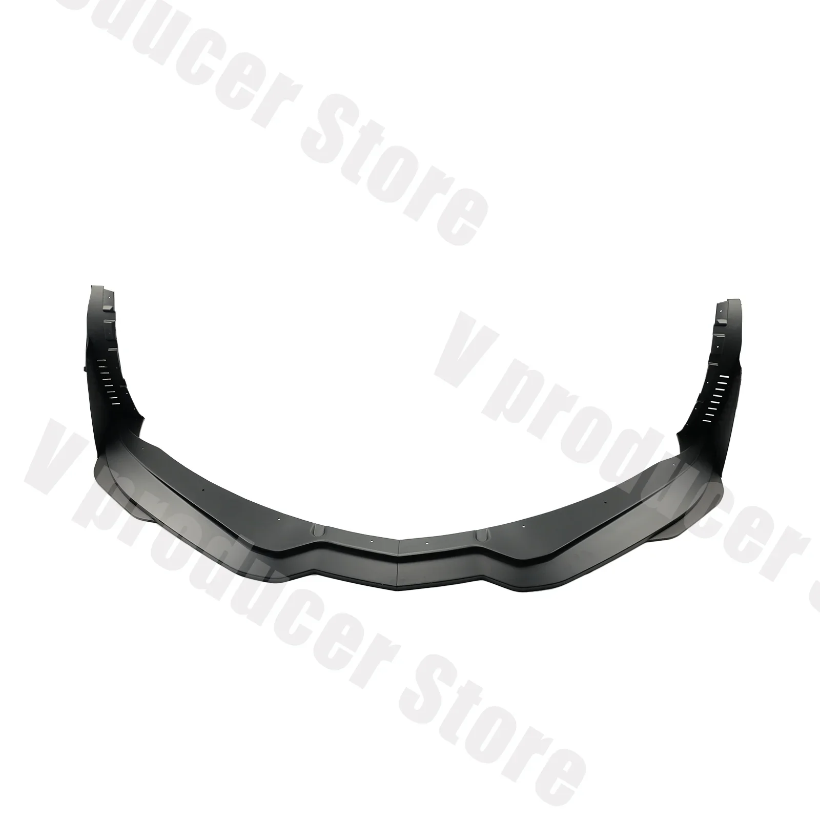 For Chevrolet Corvette C7 2014- Front Bumper Lip With Side Winglets Car Accessories Glossy Black Body Kit Stage3 Style