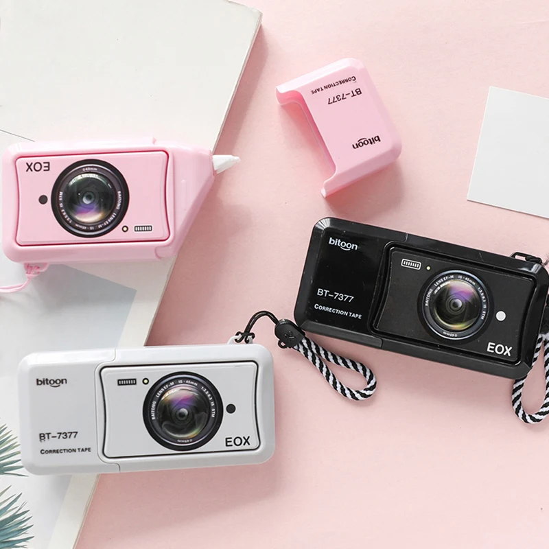 1 pc Camera Correction Tape， Mini Creative Funny Cartoon Cute Alter Tape ， Back To School, School Supplies
